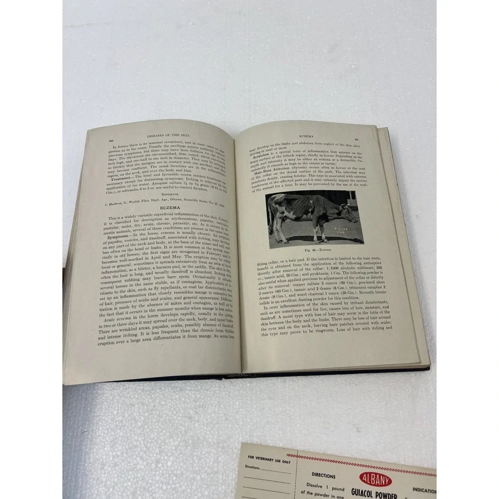 The Practice of Veterinary Medicine by D. H. Udall 1943 4th Ed HC cattle disease
